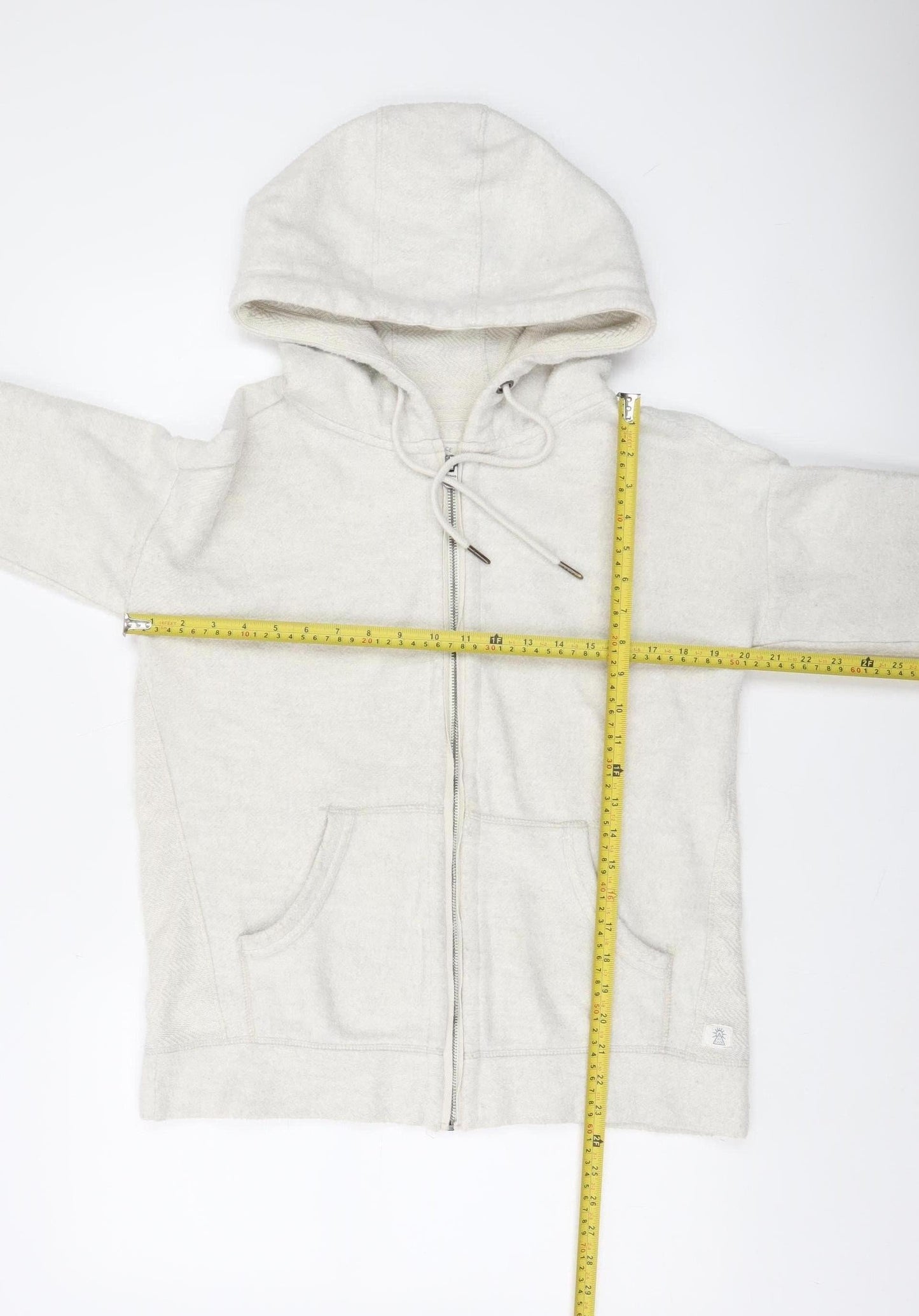 Womens UK Size S Fat Face Ivory Full Zip Hoodie