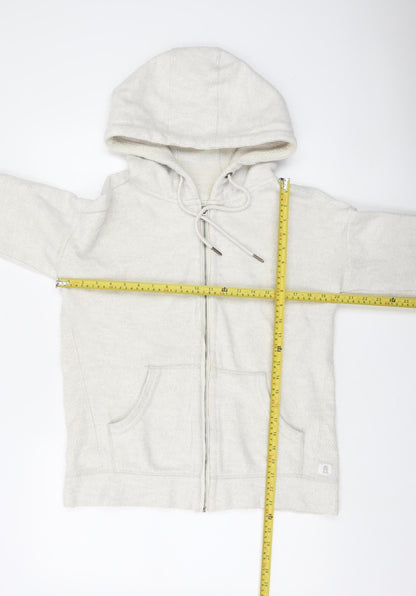 Womens UK Size S Fat Face Ivory Full Zip Hoodie