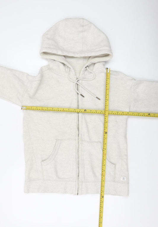 Womens UK Size S Fat Face Ivory Full Zip Hoodie