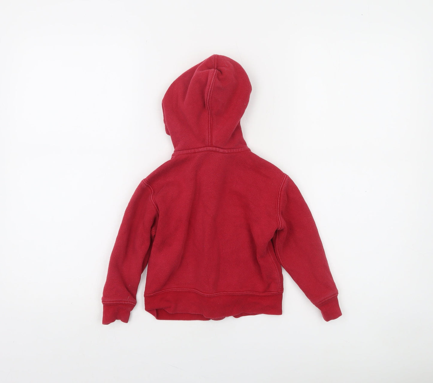Polo Ralph Lauren Boys Red Full Zip Hoodie Size 2 Years Cotton Blend