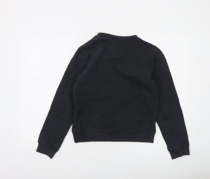 Firetrap Boys Black 11-12 Years Pullover Fleece Sweatshirt