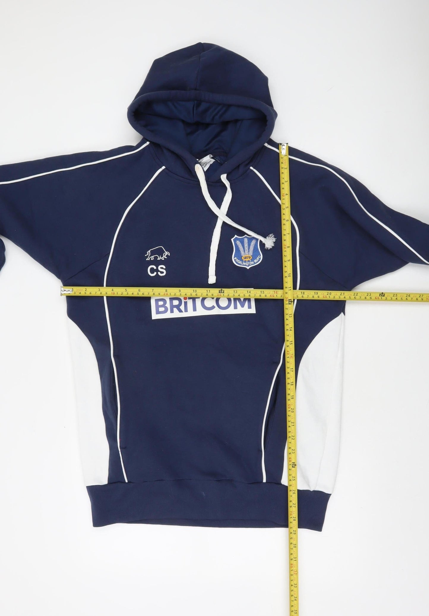 Raging Bull Mens Navy Blue Pullover Hoodie Size M Sportswear