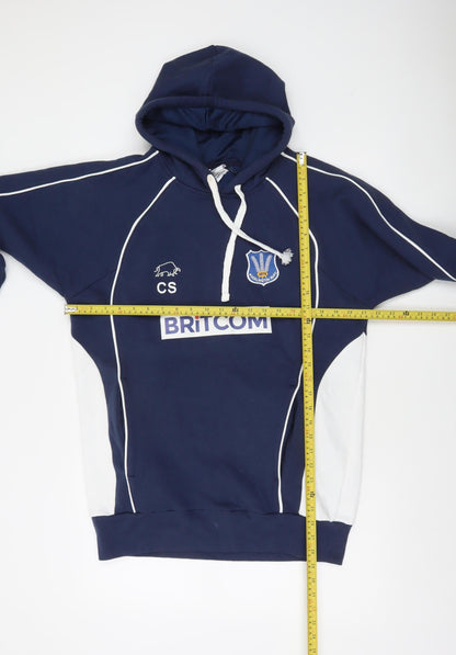 Raging Bull Mens Navy Blue Pullover Hoodie Size M Sportswear