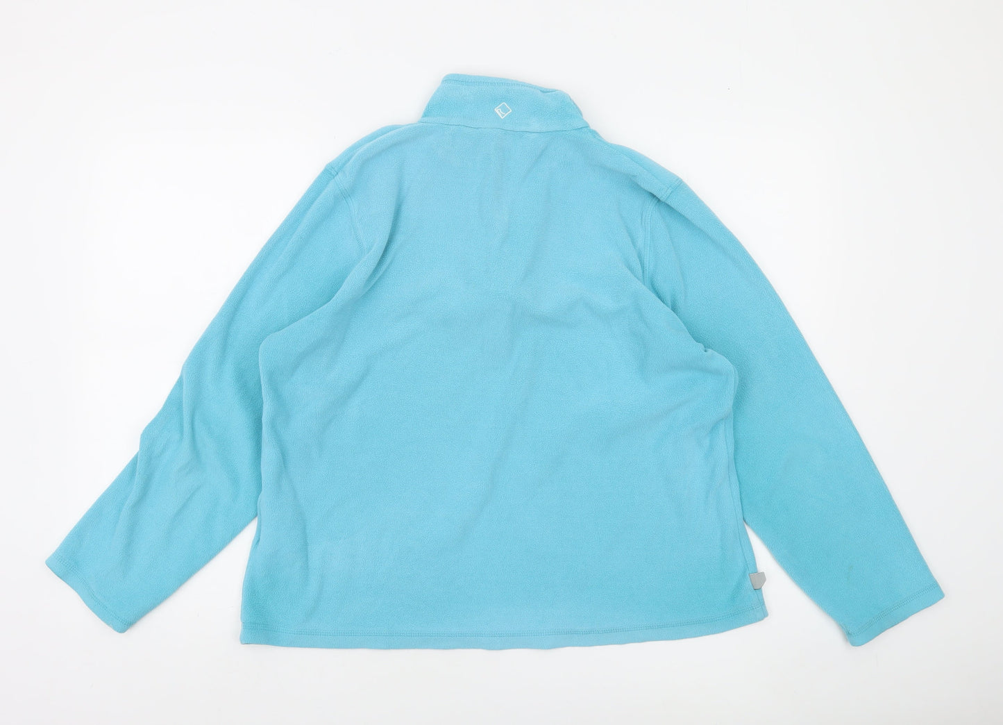 Regatta Great Outdoors Women Blue Fleece 1/4 Zip Pullover Size 16