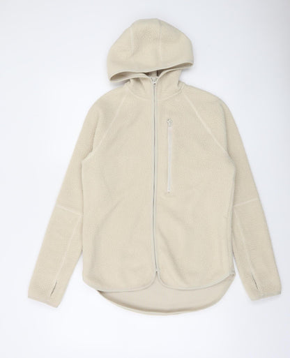 H&M Sport Women’s Beige Full Zip Fleece Hoodie XS