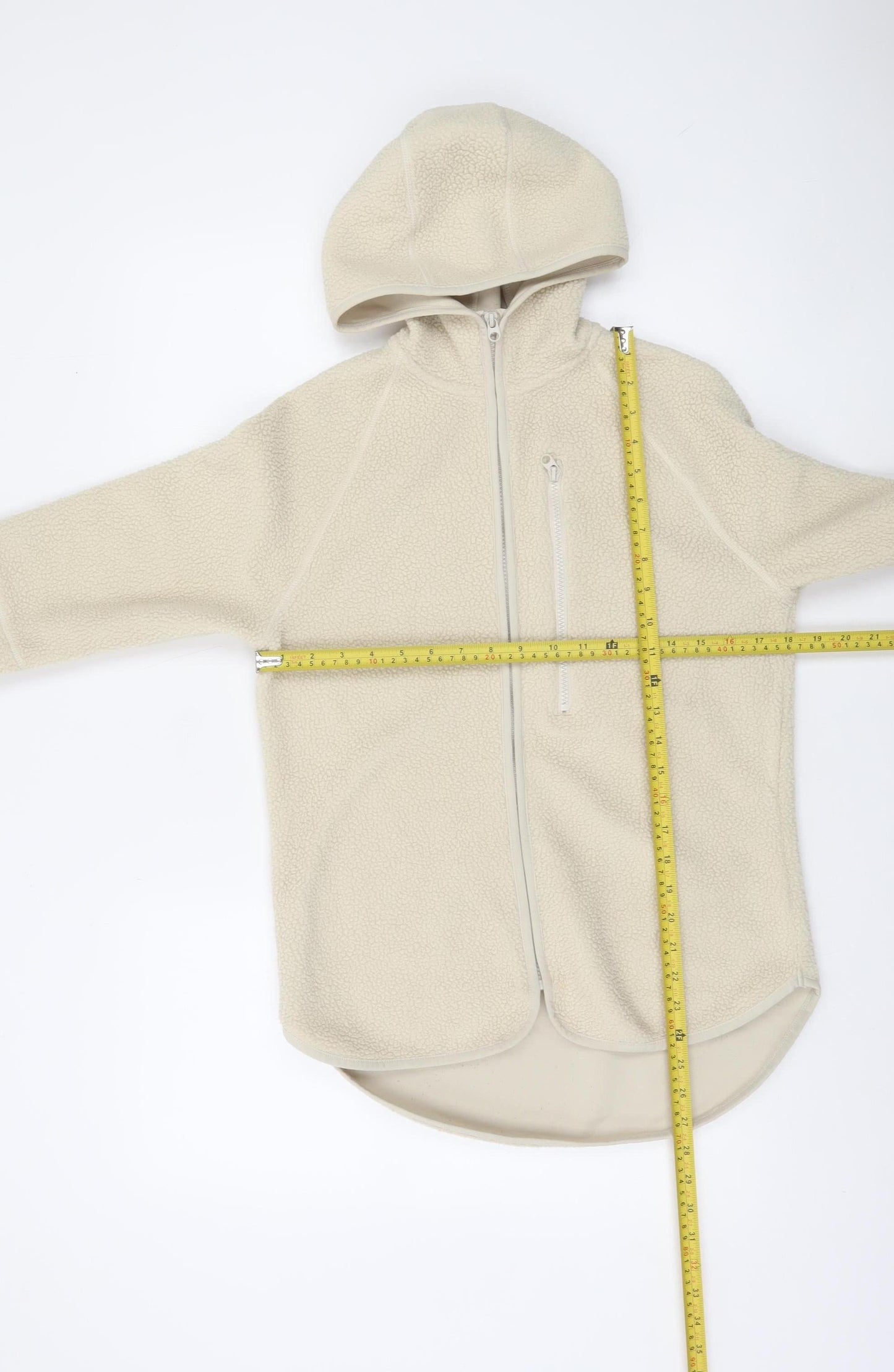 H&M Sport Women’s Beige Full Zip Fleece Hoodie XS