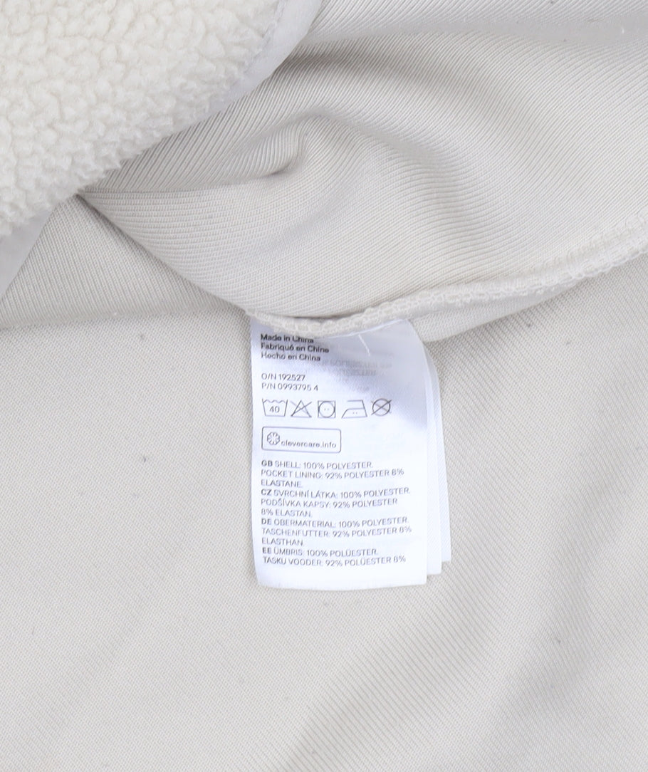 H&M Sport Women’s Beige Full Zip Fleece Hoodie XS