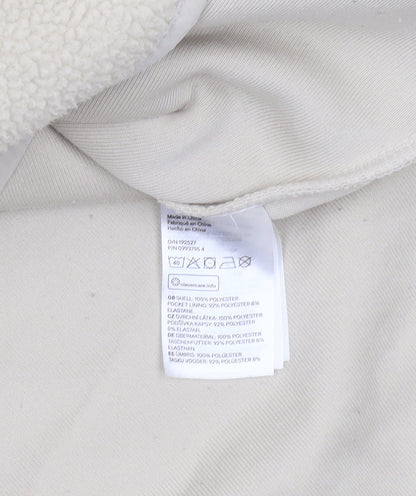 H&M Sport Women’s Beige Full Zip Fleece Hoodie XS