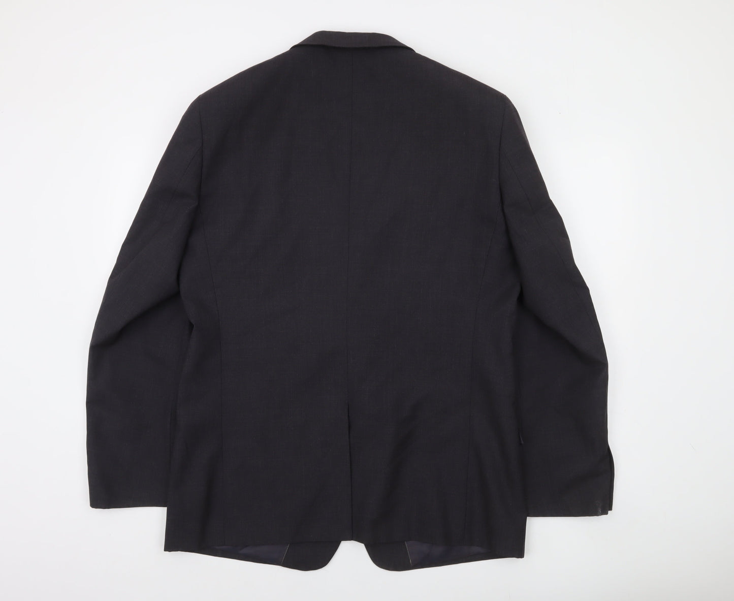 Next Mens Grey Wool Formal Blazer Jacket 44R Regular Fit