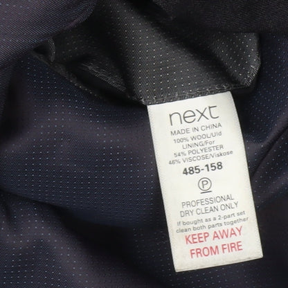 Next Mens Grey Wool Formal Blazer Jacket 44R Regular Fit