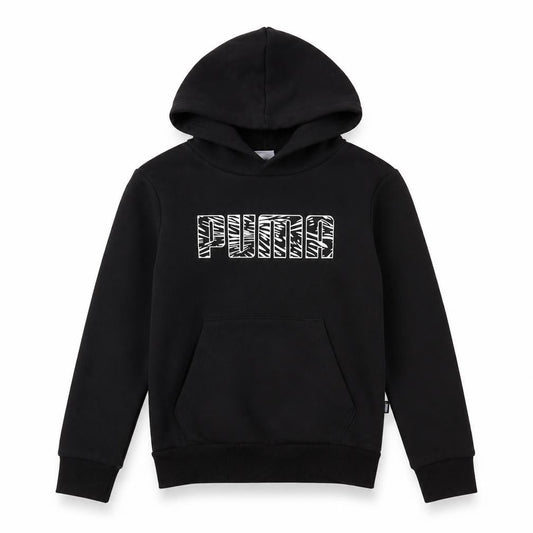Boys UK Size 9-10 Years PUMA Black Pullover Hoodie