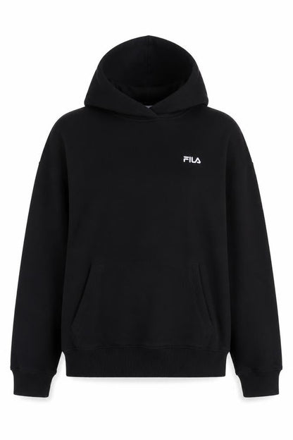 Womens UK Size M FILA Black Pullover Hoodie