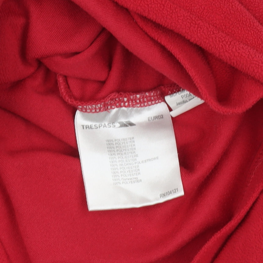 Trespass Boys Red Fleece 1/4 Zip Pullover Sweatshirt 11-12 Years