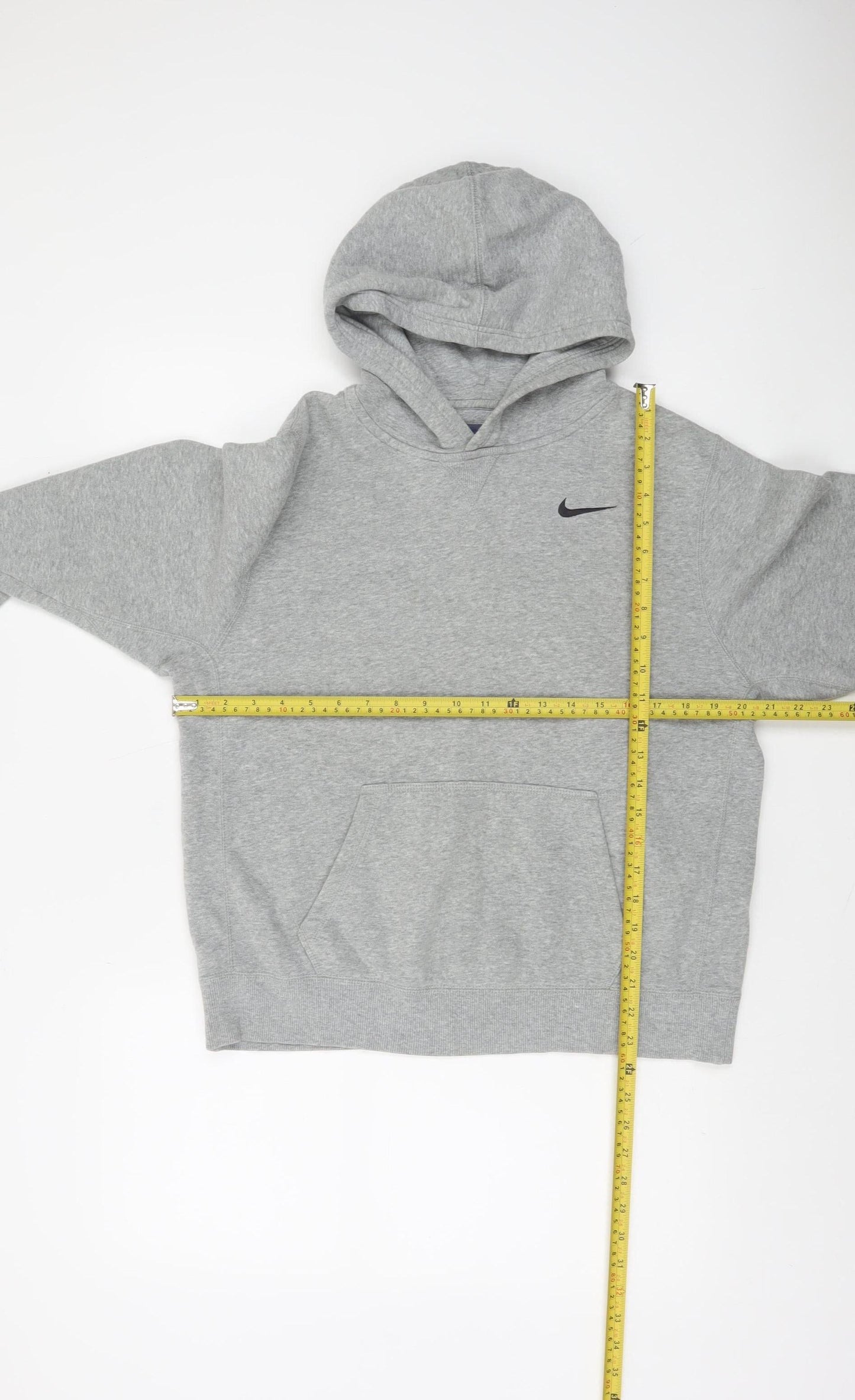 Nike Boys Grey XL Hoodie Pullover Cotton Blend Fleece Lined Sweatshirt