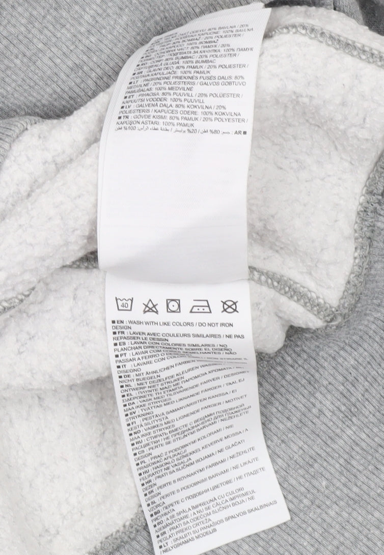 Nike Boys Grey XL Hoodie Pullover Cotton Blend Fleece Lined Sweatshirt