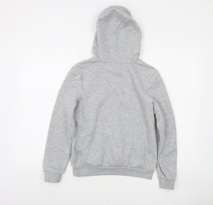 Slazenger Boys Grey Pullover Hoodie 11-12 Years Cotton Blend