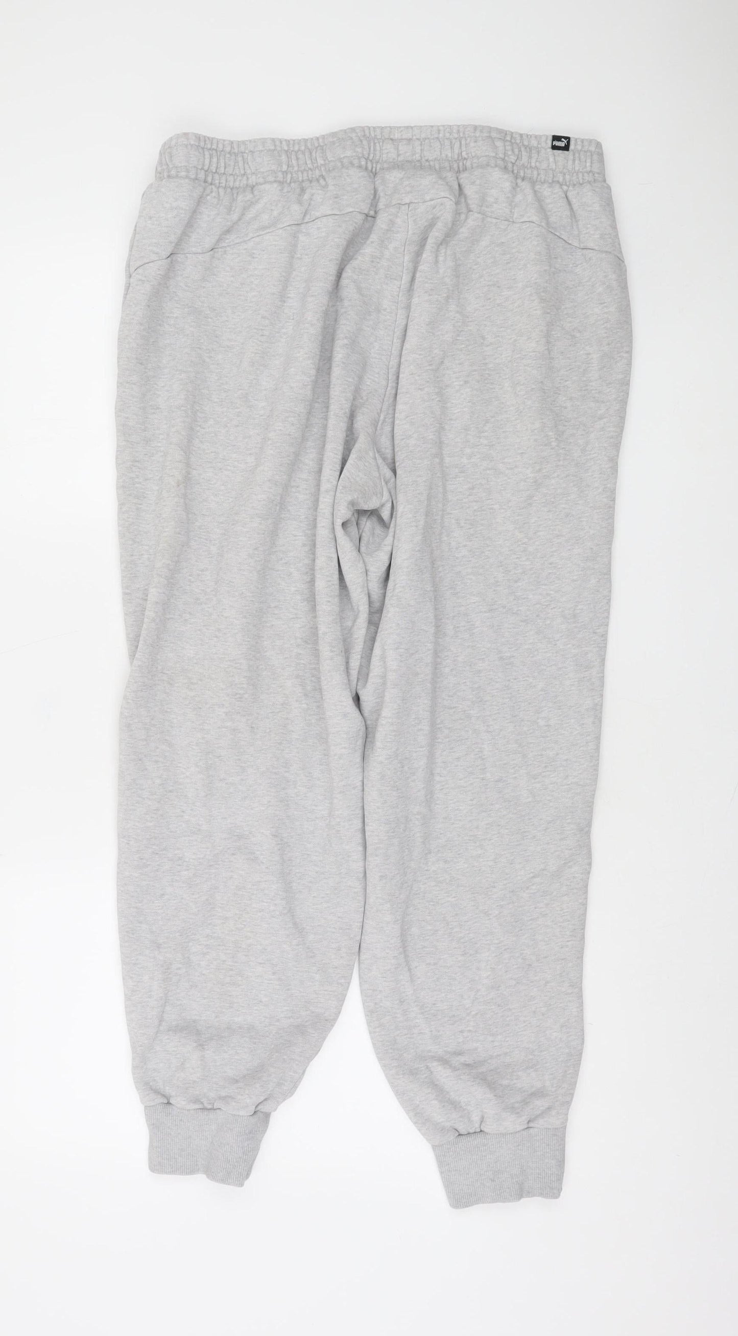 Puma Men's Grey XL Jogger Sweatpants with Logo