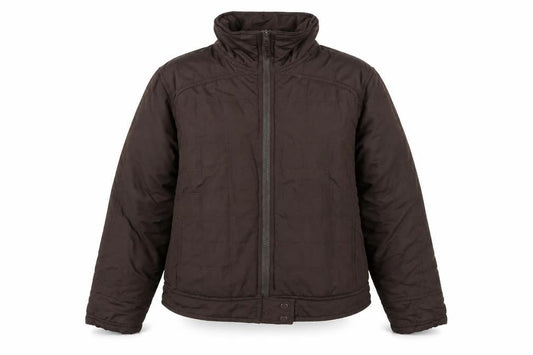 ONLY Womens Brown Quilted Puffer Jacket XL Casual Zip Up