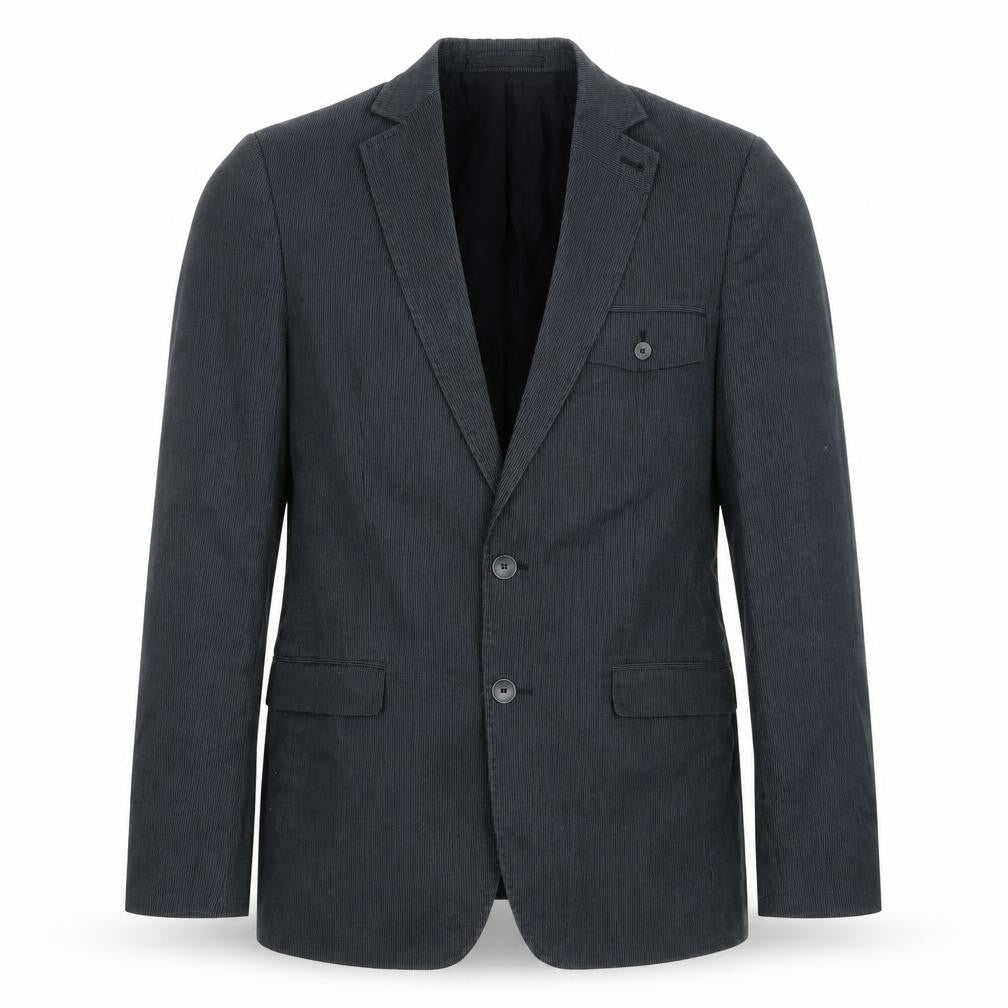 Front view of Mexx men’s grey 36 regular single-breasted cotton blend blazer