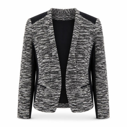 Marks and Spencer Womens Black White Size 8 Open Knit Cardigan