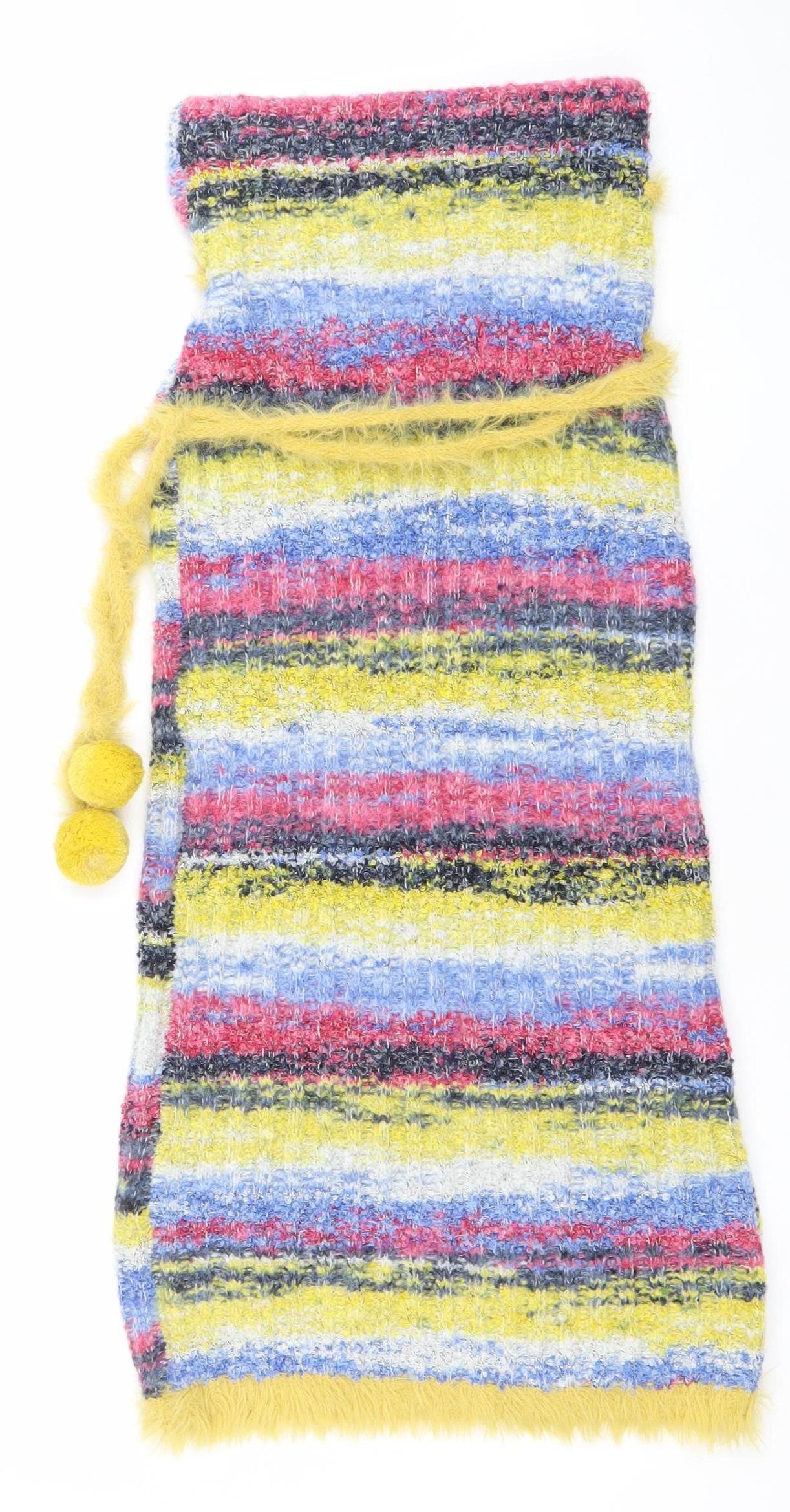 NECYSTUDIO Women’s Multicoloured Strapless Knit Bodycon Dress S