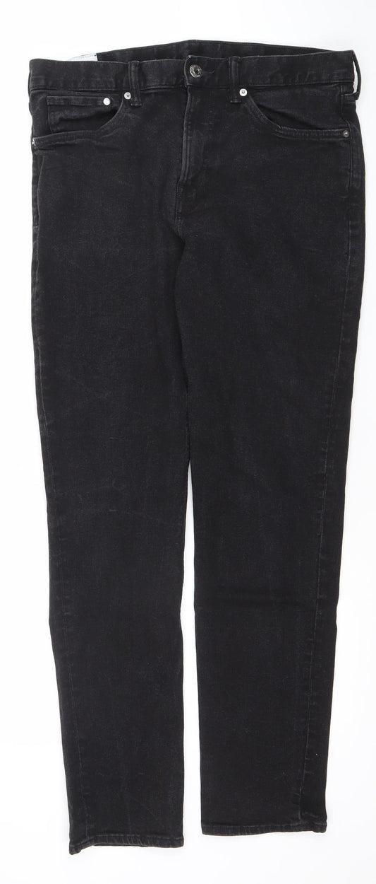H&M Women’s Black Slim Fit Stretch Denim Jeans Size 8