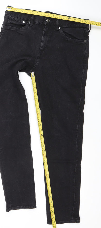 H&M Women’s Black Slim Fit Stretch Denim Jeans Size 8