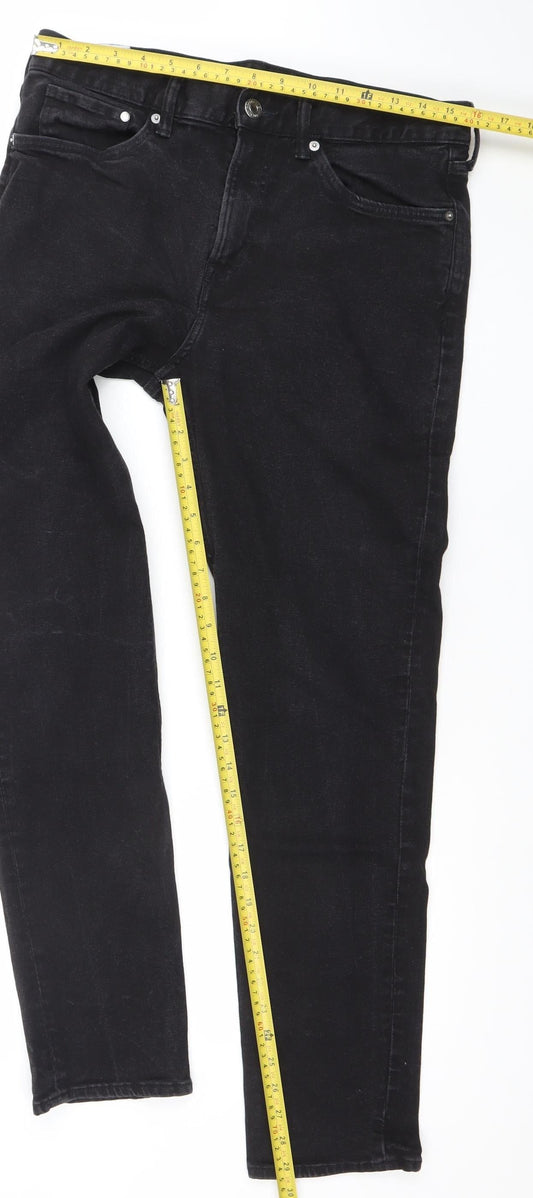 H&M Women’s Black Slim Fit Stretch Denim Jeans Size 8