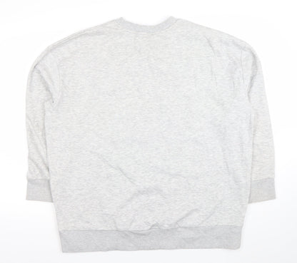 Mickey and Friends Men's Grey Christmas Pullover Sweatshirt Medium