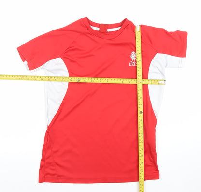 LFC Boys Red Short Sleeve Football Training T-Shirt Size L