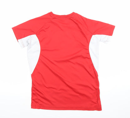 LFC Boys Red Short Sleeve Football Training T-Shirt Size L
