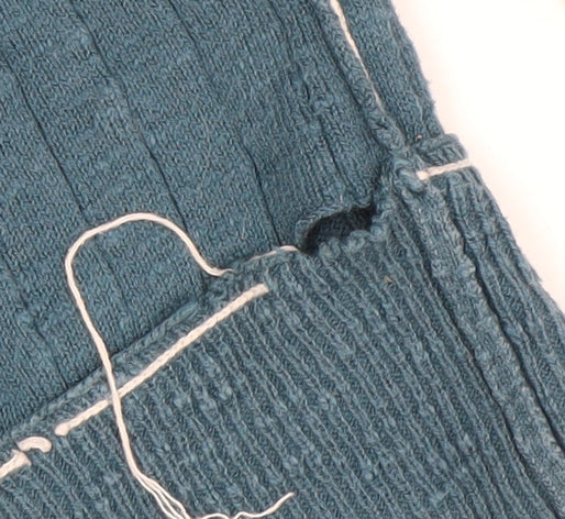 Fat Face Men Blue XL Cotton Crew Neck Pullover Jumper