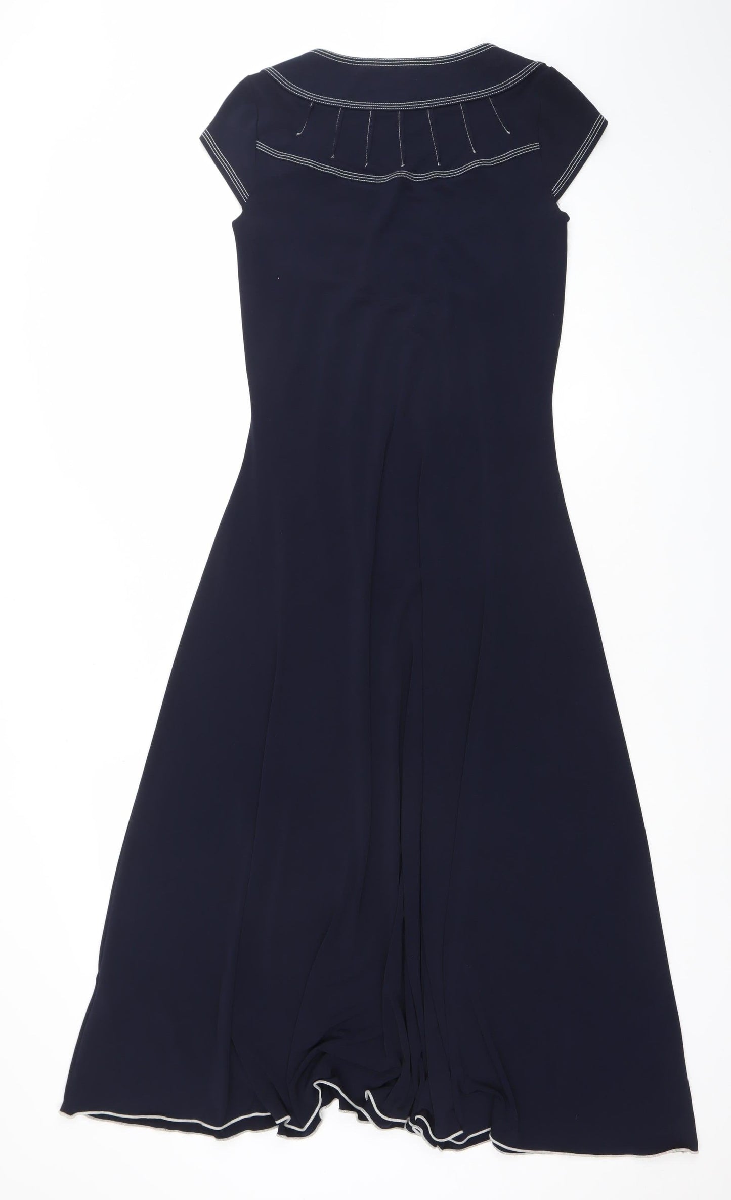 Sophie B Women Blue Size 10 Fit & Flare Midi Dress