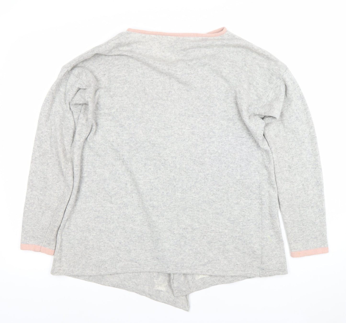 Benedetta.b Women's Grey Star Pattern Long Sleeve Knit Cardigan L