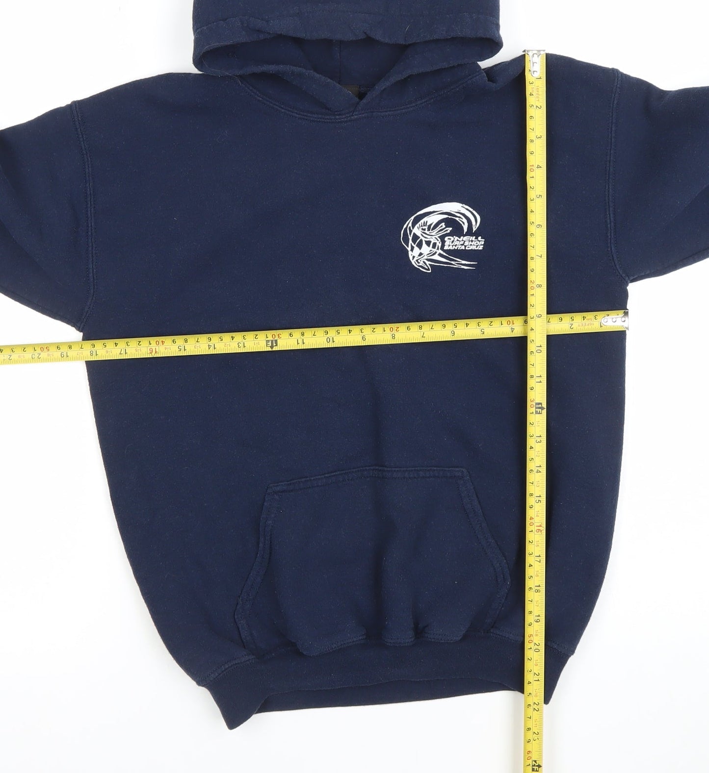 O'Neill Boys Navy Blue Pullover Hoodie Size L Graphic Surf Sweatshirt