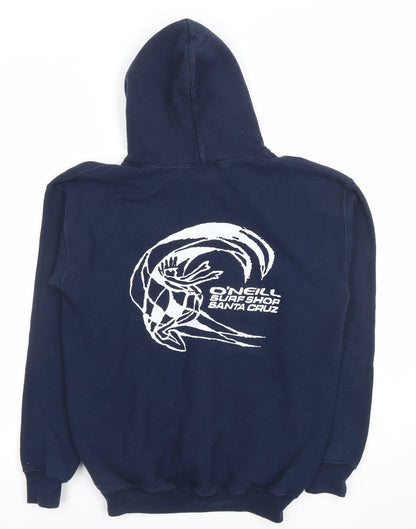 O'Neill Boys Navy Blue Pullover Hoodie Size L Graphic Surf Sweatshirt