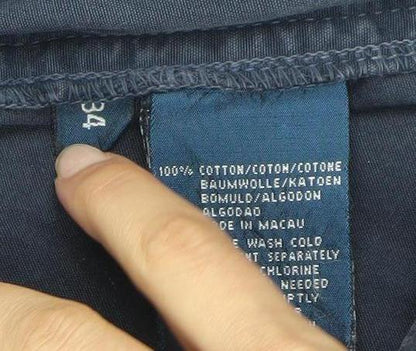 Polo Ralph Lauren Men's Blue Cargo Shorts 34 Cotton Classic Fit