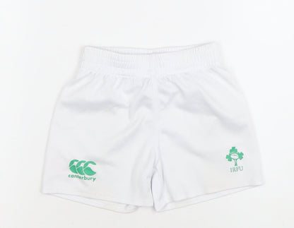Canterbury Boys White Rugby Shorts 3 Years Athletic Activewear