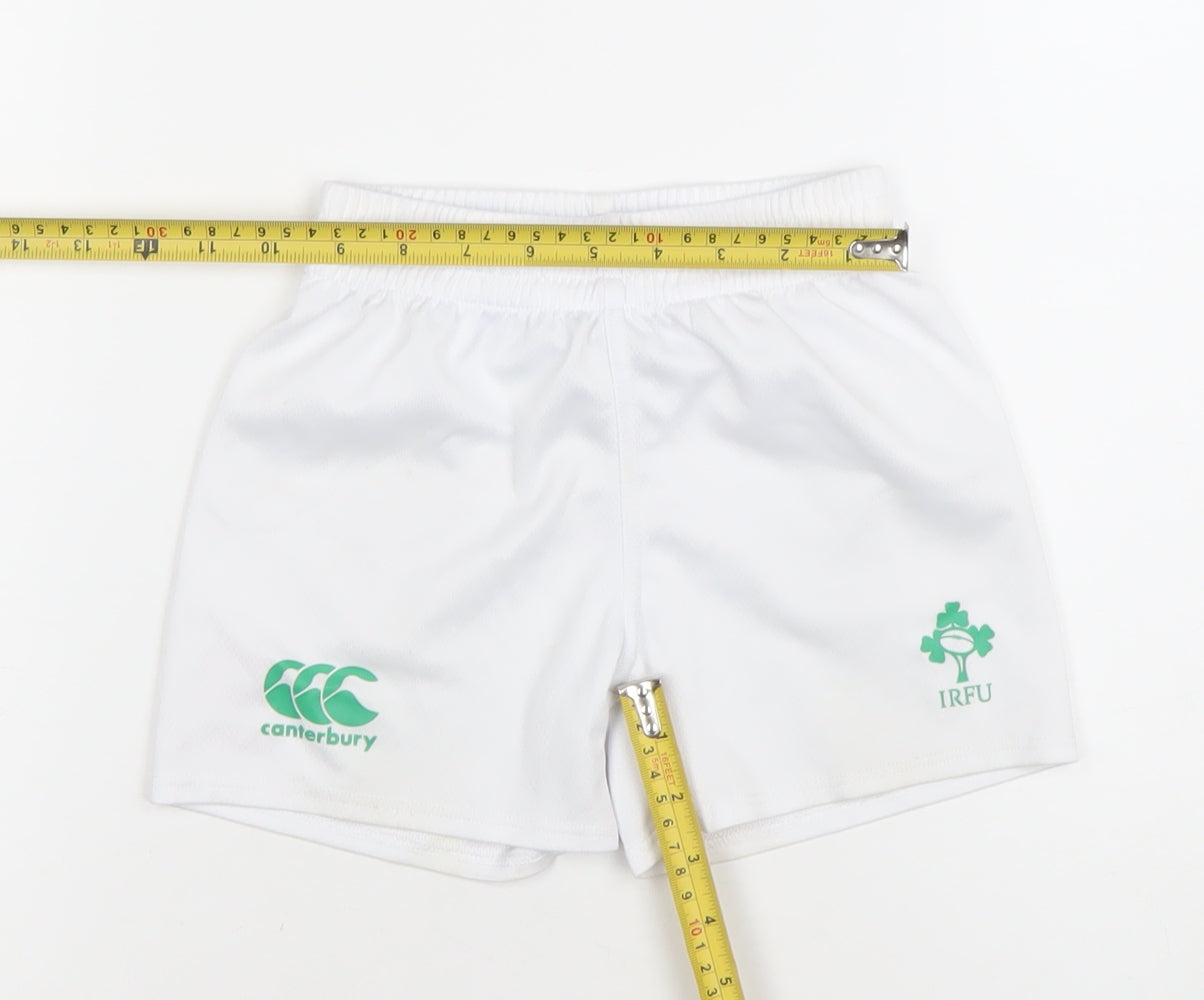 Canterbury Boys White Rugby Shorts 3 Years Athletic Activewear