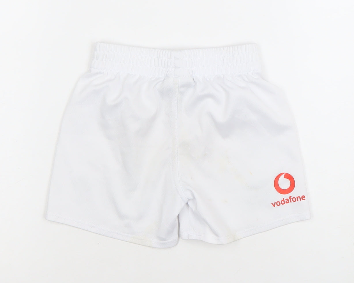 Canterbury Boys White Rugby Shorts 3 Years Athletic Activewear