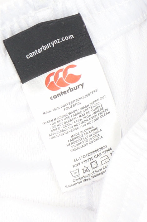 Canterbury Boys White Rugby Shorts 3 Years Athletic Activewear