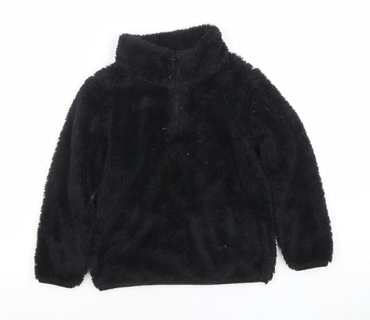 Mountain Warehouse Girls Black Fleece Pullover Hoodie 5-6 Years