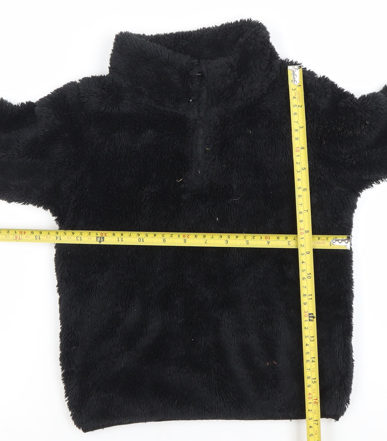 Mountain Warehouse Girls Black Fleece Pullover Hoodie 5-6 Years