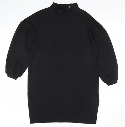 Phase Eight Women Black Size 14 Shift Knee Length Jersey Dress