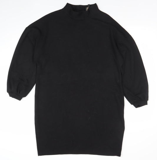 Phase Eight Women Black Size 14 Shift Knee Length Jersey Dress
