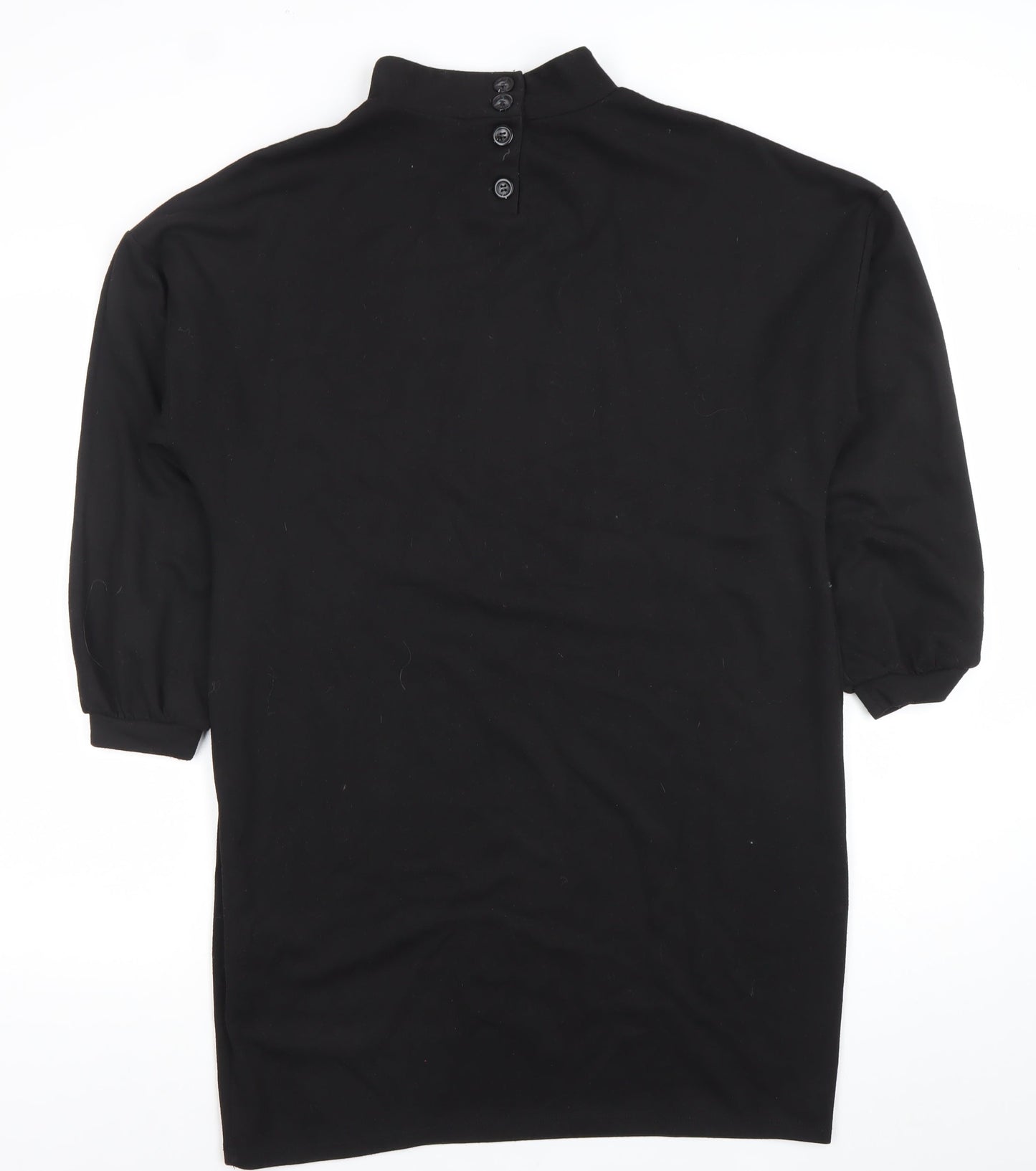 Phase Eight Women Black Size 14 Shift Knee Length Jersey Dress