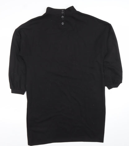 Phase Eight Women Black Size 14 Shift Knee Length Jersey Dress