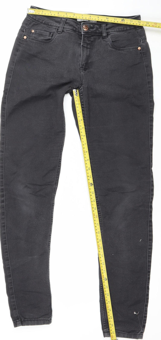 ONLY Women's Black Skinny Jeans Size M Long 34in Stretch Denim