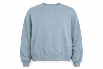 Pull & Bear Women’s Blue Cotton Blend Crew Neck Sweatshirt L