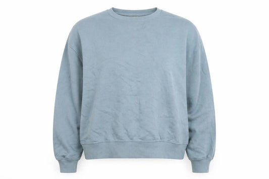 Pull & Bear Women’s Blue Cotton Blend Crew Neck Sweatshirt L